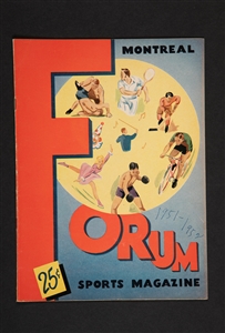 Montreal Program – NOVEMBER 1, 1951 -– TORONTO AT MONTREAL 

 