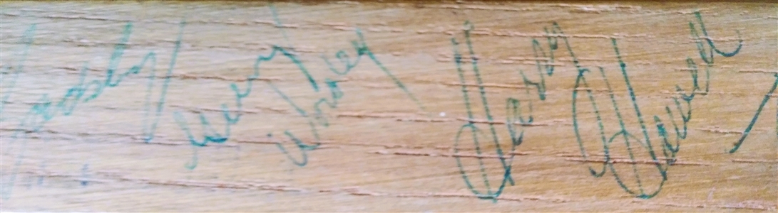 Stick Signed by 14 Ranger Hall of Famers