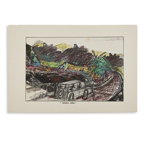 Rick Carter Jurassic Park Vehicle Sketch