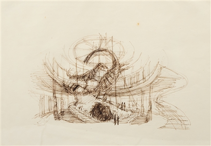 Rick Carter Jurassic Park Visitor Center Sketches