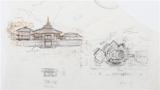 Rick Carter Jurassic Park Visitor Center Sketches