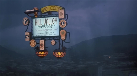 Hill Valley Sign from Back to the Future 2