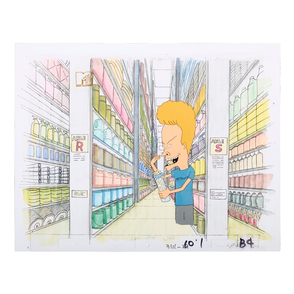 Beavis Animation Cel from Beavis and Butthead
