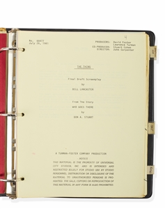 John Carpenter's The Thing Ephemera