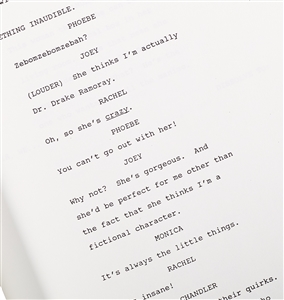 Brooke Shields Signed Friends Scripts