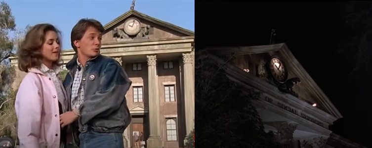 BTTF 2 Clock Tower Rick Carter Collage