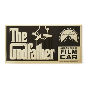 Film Car Production Placard from The Godfather.
